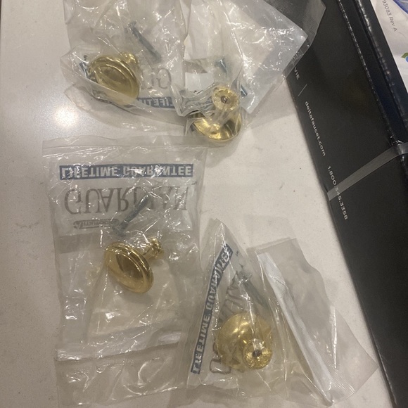 Lot of 16 Amerock  Mushroom Style Gold Tone Drawer Cabinet Knob Handle 1.25" - Picture 8 of 13